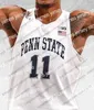 NCAA Football Jersey JerseyCustomn Nittany Lions 2020 Basketball # 0 Myreon Jones 11 Lamar Stevens 12 Brockington 24 Mike Watkins Psu Hommes Jeunes enfants