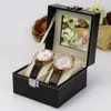 Watch Boxes Cases 1/2/3/6 grilles boîte de montre en cuir PU support de boîtier de montre organisateur boîte de rangement pour montres à quartz boîtes à bijoux affichage cadeau 230206