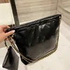 2022 French 2 in 1 high quality Fashion Tote Bags Big Name Designer Handbags Coin Purse High Capacity 30cm Patent Leather Black Luxurious shoulder bag