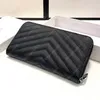 PU Leather Clutch Facs Wallet Rectangle Coin Presh Fashion Prose Business Cards Holder Caption Card Card Bag Luxury Handcor