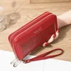 Portefeuilles Aankomst Damesmode Lange Portemonnee Luxe PU Lederen Snake Grain Clutch Portemonnee Multifunctionele Kaarthouder Munt