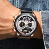 LIGE Fashion Mens Leather Quartz Watch For Men Top Luxury Wristwatch Waterproof Sport Clock MasculinoBox 220525