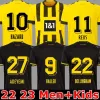 Soccer Jersey 22 23 Borussia Haaland Kamara Haller 2022 2023 Hem Away Ootball Shirt Reus Bellingham Hummels Reyna Brandt Men Kid Kit Maillot de Foot