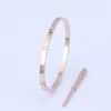 4 MM Dünne Mode Designer Armreif Liebe Herz Armband Silber Rose Gold Gold Damen Männer Schraubendreher Paar Armbänder mit original b220P