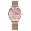 Relógios de luxo da marca de luxo Moda Fashion Quartz Relógios à prova d'água de aço inoxidável Data do relógio Lady Relloj