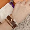 2022 New Cuff for Men Women Brand Classic Clover Designer Bracelet European Vintage Leather Breaclets Jewelry