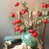 Party Decoration Heads Artificial Plant Single Pomegranate Branch Pography Props Foam Fake For Home Decor DIY Christmas Partyparty