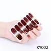 Wholesale DIY Fashion Nail Stickers 14 tips Gold Stamp Starry Sky Nails Art Decal Flower Sticker