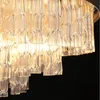 Twisted Glass Tube Kroonluchter Moderne Light Luxe Crystal Kroonluchter Woonkamer Lamp Nieuwe Restaurant Lampen Slaapkamer Kroonluchters