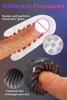 Sexig leksak vibratior för män elektro chock glans tränare mini vibratorer man penis träning fördröjning utlösning länge