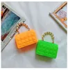 girls designer handbags fashion kids candby colors letter plaid princess change purse children chain single shoulder bags women mini wallet