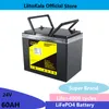 Liitokala 24V 60ah 50ah LifePo4 بطارية مدعومة 8S 29.2V RV Camping Golf Cart