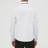 MIACAWOR Top Qualität Hemd Männer 100% Baumwolle Kleid s Frühling Langarm Casual Hochzeit Weiß s C013 220324