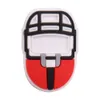 Toptan 100 PCS PVC Kids Beyzbol Kask Spor Ayakkabı Tasarımcısı Dekorasyonlar Tokalar için Toka Jibbitz Düğme Backpack3819631