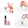 Bottiglie di stoccaggio Vasetti 5ml Atomizzatore di profumo Contenitore liquido portatile per cosmetici Mini spray in alluminio Alcochol Bottiglia vuota Riutilizzabile Tra