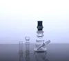 två funktioner 4 tums mini glas dab oljeriggar bubbler bong vattenrör 10mm WYK-003(MINI) bärbar lätt att bära med