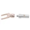 Outros acessórios de iluminação U Tipo de pára -laca conector 1/2pcs Banana Plug Y Adaptador de alto -falante da cabeça de cobre Plugsother masculino