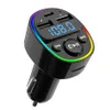 Bluetooth 5.0 FM Transmitter Car Kit Mp3 Player PD Dual USB Charger Support U Disk TF Card Ulignless Musicfree G67