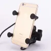 Supporto per supporto per moto Supporto per supporto GPS per telefono per iPhone Cell fit Caricatore USB per bici da bicicletta