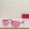 Sunglasses model 0031RS rimless irregular lens simple exquisite shape popular style UV 400