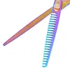 Dragão Purple 8.0 "Big Animais de Animais de Estimação Dogs Dogs Shears Japão Aço 9CR Profissional Scissors Scissors Cabelo Clipper B0059B 220621