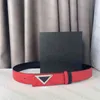 Designer Designer Fashion Belts and Buckles Real Cowhide Light Business for Man Woman Belt Width 3.5cm Buckle 4 Color with Box