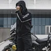 Motorcykelkläder unisex reflekterande regn kostym vattentäta jacka byxor med sko täcker riddare uniformmotorcykel