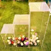 New Arrival Party Decoration Clear Acrylic Crystal Square Column Wedding Centerpieces Aisle Runner Road Cited Stand 40/60/80/100CM