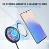 Magnetisk trådlös laddare max snabb laddningsplatta för iPhone Samsung Galaxy AirPods Pro ingen AC -adapter