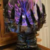 Креативный светящийся кристалл для Хэллоуина Deluxe Magic Skull Finger Plasma Ball Spooky Home Decor 220614