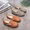 Enfants Chaussures Pour Printemps Et D'été Canapé Tissu Conception Garçons Filles En Cuir Casual Mocassins En Caoutchouc 220525