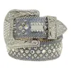 أحزمة مصممة للنساء رجال BB Simon Rhinestone Belt مع Bling Rhinestones كهدية