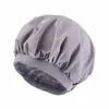 Waterproof Elastic Wide Band For Women Night Sleep Hair Care Caps Bonnet Headwrap Shower Beauty Cap Cover Night Hat Solid Color