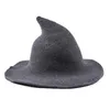 Chapeau de sorcière d'Halloween diversifié le long de la casquette en laine de mouton tricotant des chapeaux de pêcheur mode féminine seau de bassin pointu de sorcière SN4428