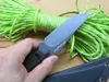 GrapesFish Couteau fixe de conception originale 9Cr18Mov Lame G10 et poignée en fibre de carbone Placage de titane tactique et StoneWash EDC Gear Outils de sport de camping en plein air