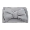 Baby pannband våffla bowknot hårband flickor solid vanligt godis hårband barn hår tillbehör nylon huvud blomma butik elastisk turban pannband headwrap b8055