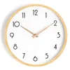 Horloge murale nordique Accueil Salon Montres minimalistes modernes Décor Mécanisme silencieux Vente 5Q141 Y200109