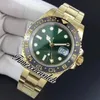 GMF V3 GMT II 116718 A3186 АВТОМАТИЧЕСКИЕ МУЖЧИНА СМОТРЕТЬ 18K ЖЕЛТЕГО ЗОЛОТА Керамическая рамка черная циферблат 904L Острительную гарантийную карту S284D S284D