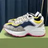مصمم Rhyton Shoes أحذية رياضية متعددة الألوان الرجال المدربين خمر chaussures منصة حذاء رياضة الفم الفم