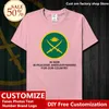 Army Bangladesh Cotton T-shirt Anpassade Jersey-fans DIY Namn nummer High Street Fashion Hip Hop Loose T-shirt 220609