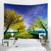 Nordic Style Forest Starry Sky Decoration Wall Rugs Art Deco Blanket Curtains Hanging Home Bedroom Living Room Bohemian Hippies J220804