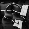新しいカーシートネックピロー保護クリスタルオートヘッドレストサポートレスト旅行カーホイールカバーヘッドレストネックウエストピロー