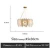 Postmodern Light Luxury Crystal ljuskrona Ny glas vardagsrumslampa matsal sovrum avancerade designer lampor