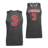 NCAA College Basketball 0 Noah Locke Jersey 5 Malik Williams 3 El Ellis 14 Dre Davis 21 Sydney Curry 1 Carlik Jones University Team Noir Rouge Blanc Numéro de nom personnalisé