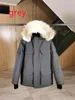 Manteaux en duvet Veste d'hiver pour hommes en plein air canard blanc épais Parkas vêtements d'extérieur grand vrai loup fourrure à capuche Fourrure vestes manteau Hiver Parka s