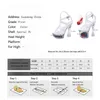 Sandals 34 43 18 Cm Clear High Heels Crystal Slope Women Summer Water Anti Slip Thick Bottom Sexy High Heels Sandals Lfd 10367 16 220318