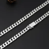 BOCAI TRENDY S925 Sterling Silver Necklace For Men Women Simple 7mm 8mm Horsewhip Chain Pure Argentum Fashion Jewelry 220813