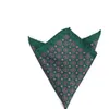 Mens Brand Handkerchief Vintage Geometric Pocket Square Soft Hankies Wedding Party Business Silk Colorful Chest Towel Navy