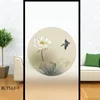 Window Stickers Chinese Vintage Painting Privacy Film Non-Adhesive Static Cling Lucky Art Decals Glass Covering Bathroom DecorWindow
