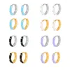 Hoop & Huggie Color Simple Enamel Drop Oil Earrings For Women 925 Sterling Silver Hoops Pendientes Plata Piercing Gold JewelryHoop Kirs22